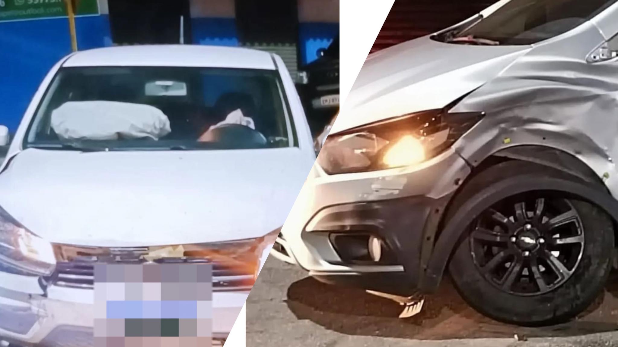 Motorista foge após colisão no cruzamento das ruas São Paulo e Avenida Brasil em Itapeva