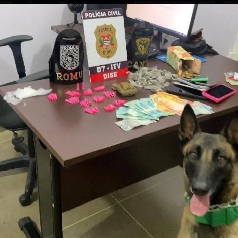 Traficante preso, drogas apreendidas e produto de furto de loja no centro recuperado na Vila Mariana, Itapeva/SP