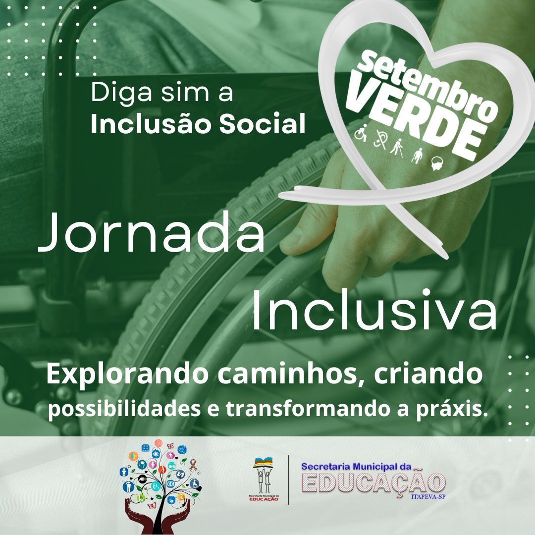 ÚLTIMA OPORTUNIDADE PARA PARTICIPAR DA JORNADA INCLUSIVA